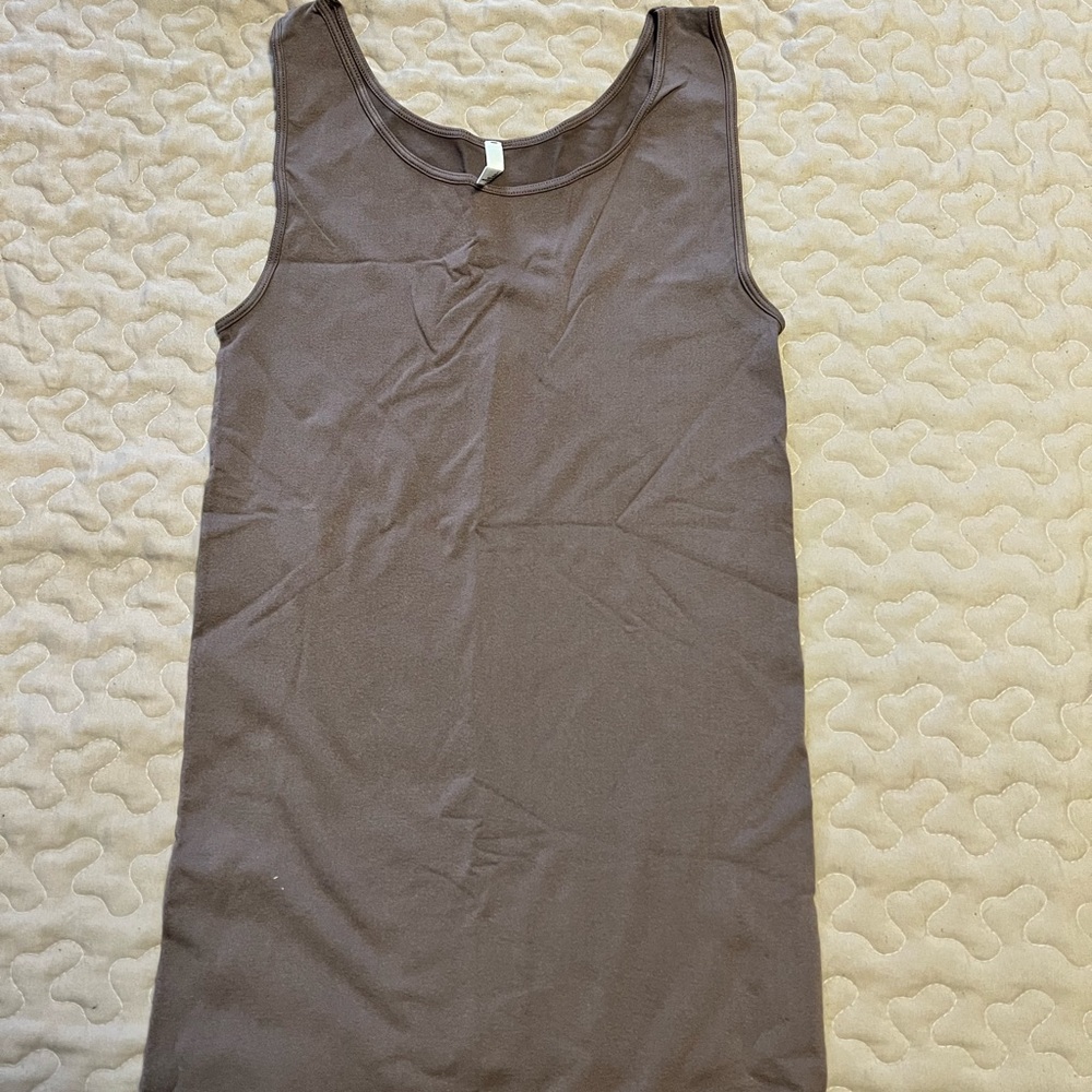 Brown Skinnytee round neck
